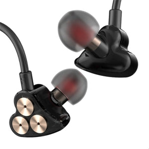 3.5mm Jack Six Dynamic Units Earphone In-ear HIFI Bass Noise Cancelling Sports Earbuds Headset