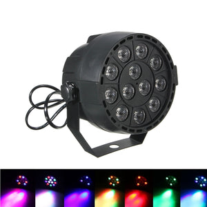 15W RGB LED DMX-512 Stage Lighting Laser Strobe Projector Party DJ Disco Lamp