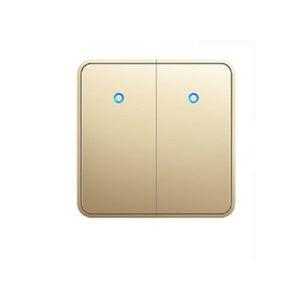 SMATRUL H9 Gold 433Mhz 300M 2Gang Wireless Smart Switch