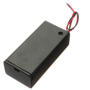 10Pcs 9V Battery Box Pack Holder With ON/OFF Power Switch Toggle Black