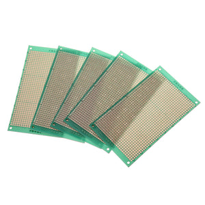 5pcs  70 * 120mm DIY Single-sided Green Oil PCB Universal Circuit Board