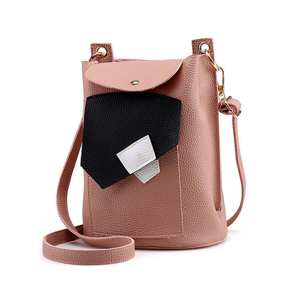 Women PU Leather Cute Phone Bag Trendy Mini Crossbody Shoulder Bag