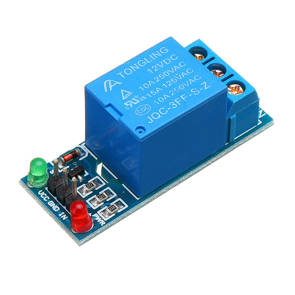 3pcs 1 Channel 12V Relay Module with Optocoupler Isolation Relay High Level Trigger For Arduino