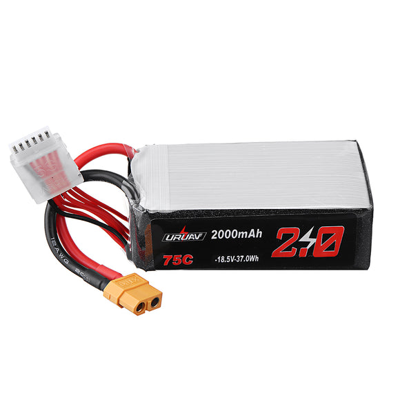 URUAV 18.5V 2000mAh 75C 5S Lipo Battery XT60 Plug for RC Drone