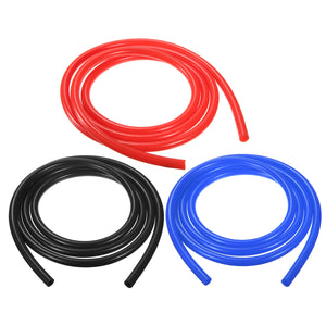 6mm 2 Meter Silicone Vacuum Hose Tube Tubing Line Pipe 6.6 Feet Blue Red Black