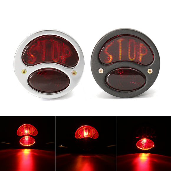 Motorcycle Rear Tail Brake Stop Light Running Lamp For Harley Cruiser Cafe Racer