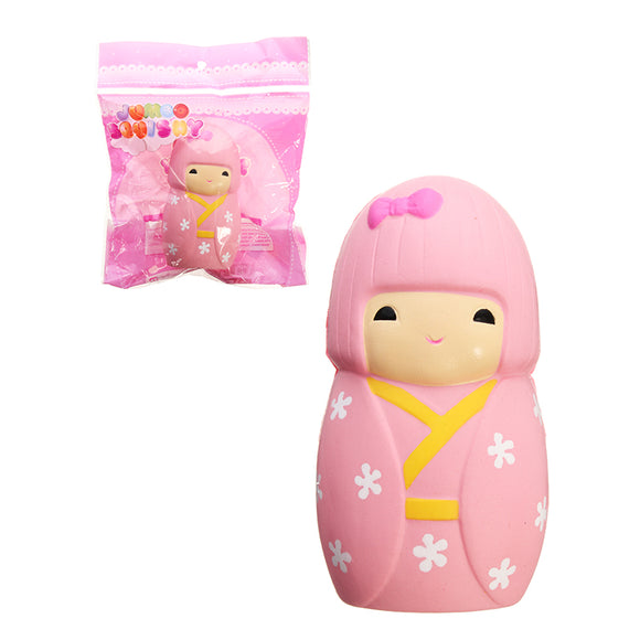 Squishy Sakura Cherry Blossom Girl Doll 11.5cm Slow Rising With Packaging Collection Gift Decor Toy