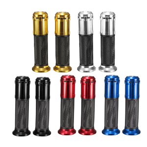 Universal 7/8 inch Rubber Gel Hand Grips Aluminum  Motorcycle ATV