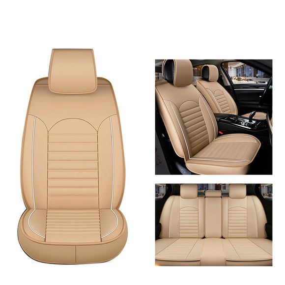 4 Colors Universal PU Wear-resistant Leather Car Seat Mat Cover Breathable Cushion Pad