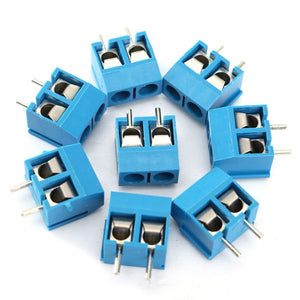 200pcs 2 Pin Plug-In Screw Terminal Block Connector 5.08mm Pitch