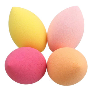 4Pcs Oblique Head Squishy Soft Squishy Makeup Facial Sponge Foundation Powder Puffs