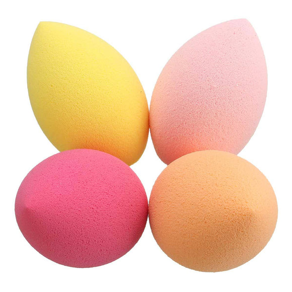 4Pcs Oblique Head Squishy Soft Squishy Makeup Facial Sponge Foundation Powder Puffs