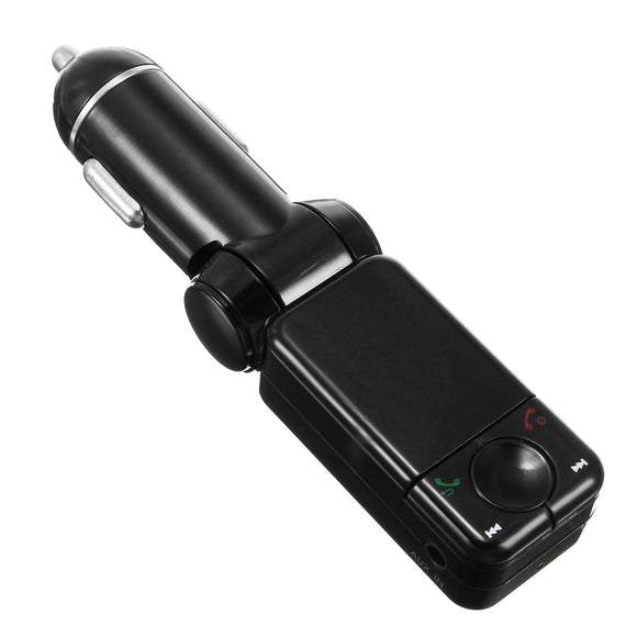 Wireless bluetooth Fm MP3 TF USB Hands Free Call Car Charger for Android IPAD