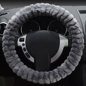 Car Steel Ring Wheel Cover Soft Imitation Wool Warm Universal