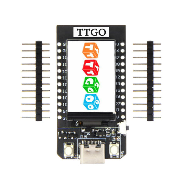 2pcs TTGO T-Display ESP32 CP2104 WiFi Bluetooth Module 1.14 Inch LCD Development Board