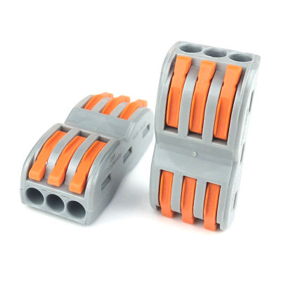 10Pcs 3Pin Wire Docking Connector Termainal Block Universal Quick Terminal Block SPL-3 Electric Cable Wire Connector Terminal 0.08-4.0mm