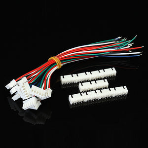 10pcs XH Pitch 2.54mm Single Head 5Pin Wire To Board Connector 15cm 24AWG With Socket