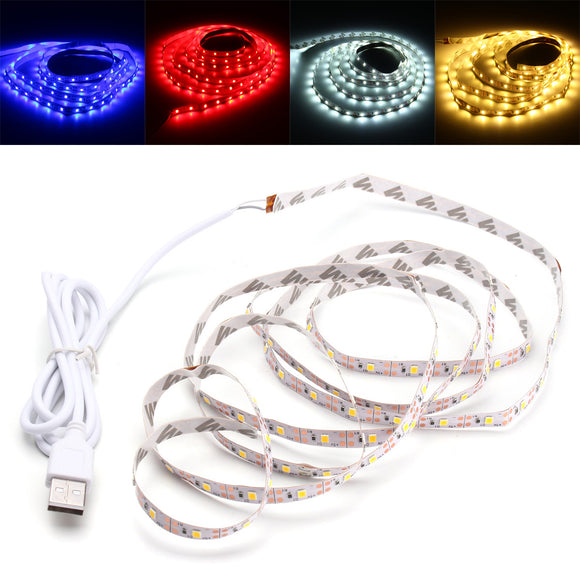 2M SMD2835 USB LED Strip Light TV PC Background Backlight for Decoration DC5V