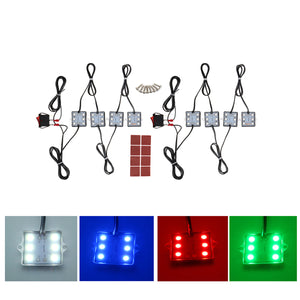 8pc 12V 5050 6000K SMD 48LED Waterproof Truck Bed Light Kit  For Chevy Dodge GMC Pickup