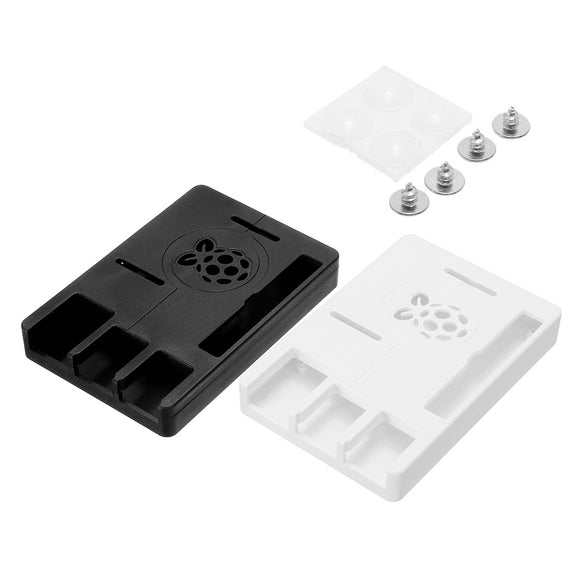 Black/White Ultra-slim V8 ABS Protective Enclosure Box Case For Raspberry Pi B+/2/3 Model B