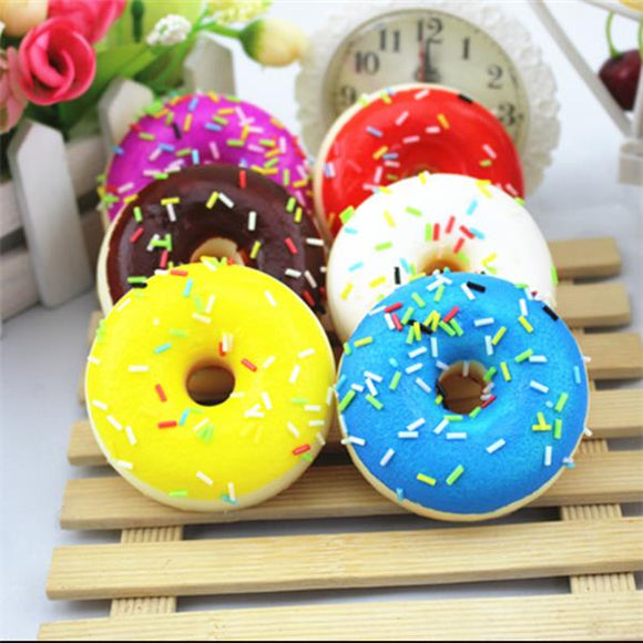 2.5*7CM Random Squishy Simulation French Donuts Slow Rising Squishy Fun Toys Decoration