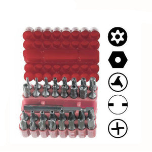 33pcs Torq Torx Hex Star Spanner Tri Wing Screwdriver Magnetic Holder Security Tamper Proof Bit Set