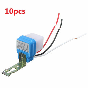 10pcs AC 220V 10A Automatic Auto On Off Street Light Switch Photo Control Sensor