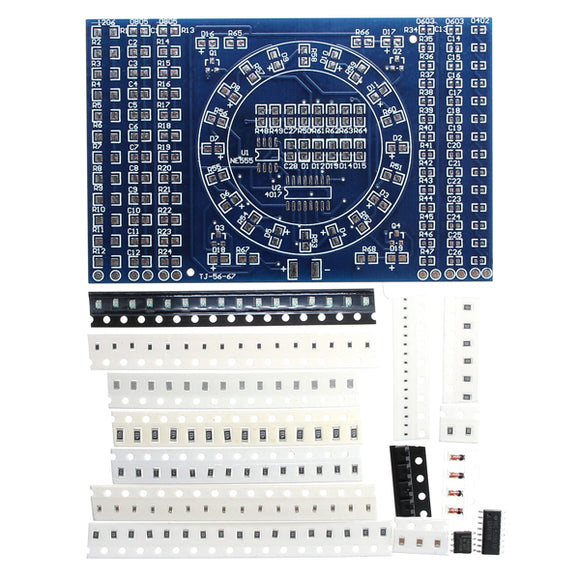 5Pcs DIY SMD Rotating LED SMD Components Soldering Practice Board Skill Training Kit