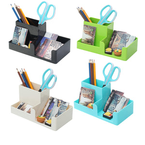 20.4x9.9x9.1cm Creative Multi-functional Pen Holder Container Pencil Holder Stationery Pot Container