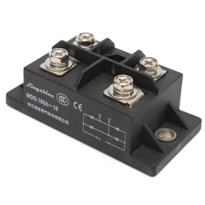 Black MDQ-150A Single-Phase Diode Bridge Rectifier 150A Amp Power 1600V