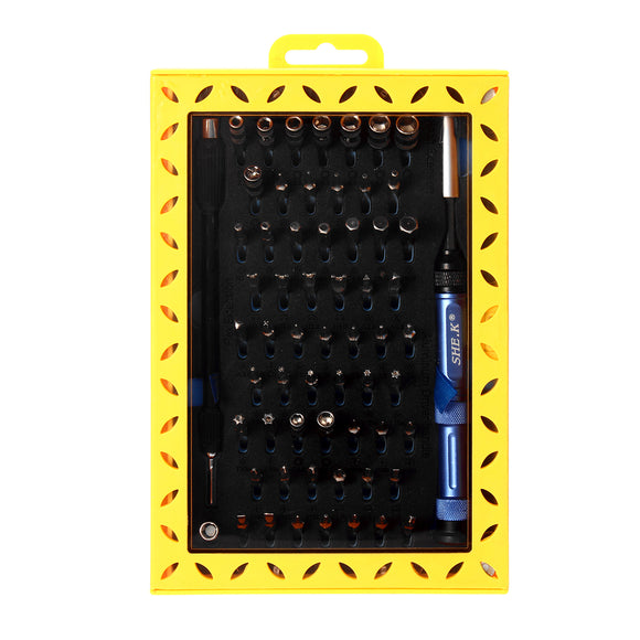 63 in 1 Precision Screwdrivers Handle Set Bits Multifunction PC Phone Laptop Repair Tool Kit