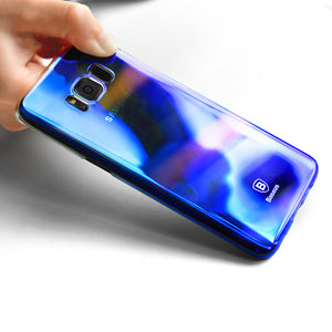 Baseus Glaze Series Color Gradient Hard PC Transparent Full Case Cover for Samsung Galaxy S8 Plus