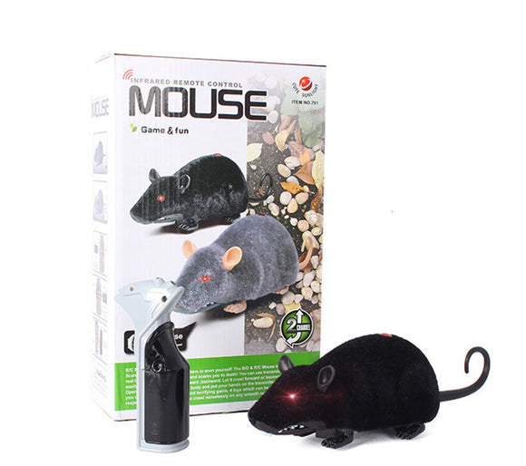 Tricky Infrared Simulation Remote Control Plush Mouse Toys Christmas Funny Kids Children Props