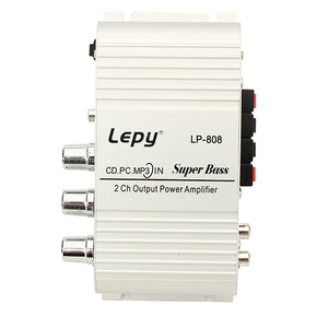 Lepy LP808 Car Motorcycle 12V CD DVD Car Audio Mini Hi-Fi Stereo Audio Power Amplifier