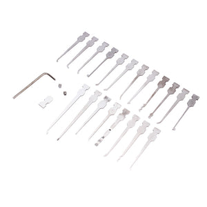 DANIU 29-in-1 2LED Aluminum Handle Stainless Steel Lock Picks Set