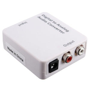 Optical Digital Coaxial Toslink Signal To Analog Audio Converter