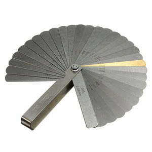 0.038 to 0.889mm 32 Blade Feeler Gauge Thickness Gap Metric Gauge