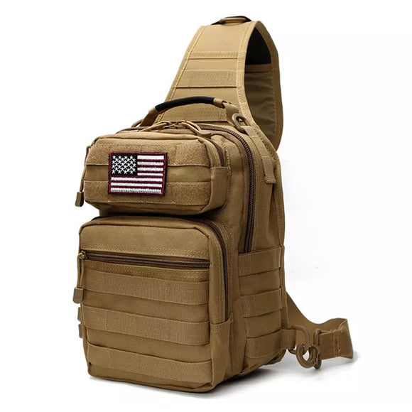 7L Outdoor Tactical Sling Bag Military Sport Daypack Backpack for Camping, Hiking, Trekking