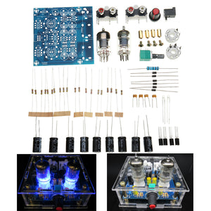 6J1 Pre-amp Tube Preamplifier Amplifier Stereo AC12V DIY  Kit