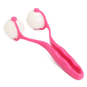 Handy Face-lift Facial Massager Neck Chin Double Ball Face Manual Roller Slimmer Tool