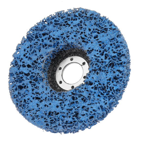 10pcs 125mm Poly Strip Flap Disc Wheel Paint Rust Removal Clean for Angle Grinder Tool