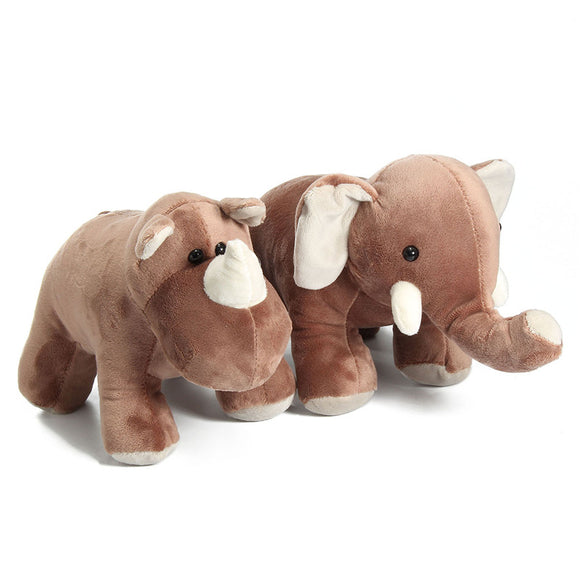 Stuffed AnimalSimulation Elephants Rhinoceros Doll Lovely Plush Toy Bedtime Doll