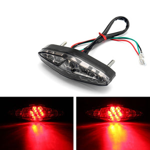 Motorcycle 15 LED Rear Tail Brake Stop Running Turn Signal Light Universal