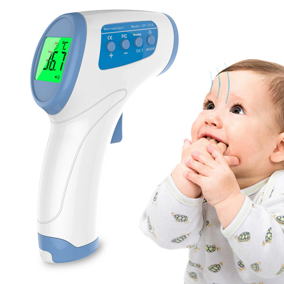 HY-216 Digital Baby Adult Infrared Thermometer Body Forehead Temperature Gun