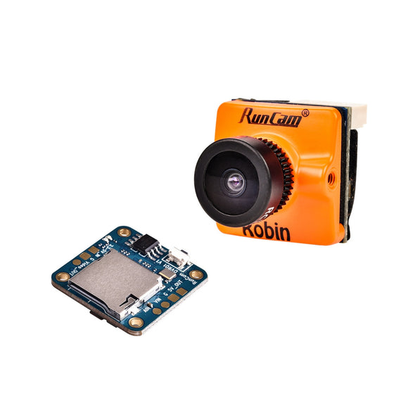 RunCam Robin + Mini DVR Remote Control 700TVL 1.8/2.1mm FOV 160/145 Degree 4:3 NTSC & PAL Switchable CMOS FPV Camera