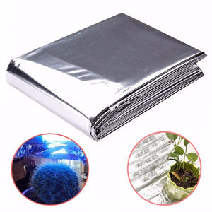 82x51 Inch Silver Plant Reflective Film Grow Light Accessories Greenhouse Reflectance Coating