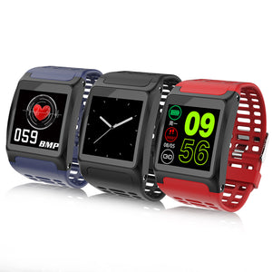 XANES Z01 1.3 OLED Touch Screen Waterproof Smart Watch Heart Rate Monitor Fitness Exercise Band"