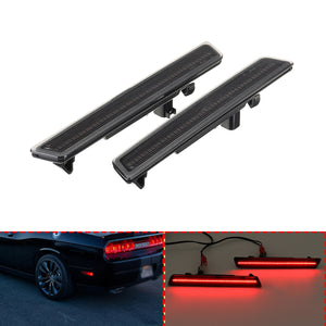 2pcs Car Led Rear Side Marker Light Somke For Dodge Challenger 2015-2018 68195788AB 68195789AB