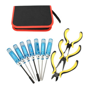 10 In 1 Steel Hex Screwdriver Pliers Repairtoolkits Set with Bag