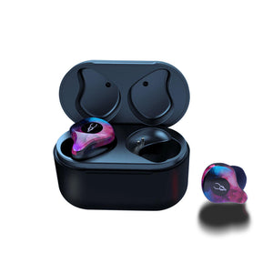 [True Wireless] bluetooth 5.0 TWS Earphone Sport Stereo IPX5 Waterproof In-Ear Dual Mic Headphones With Charging Box for IOS Android